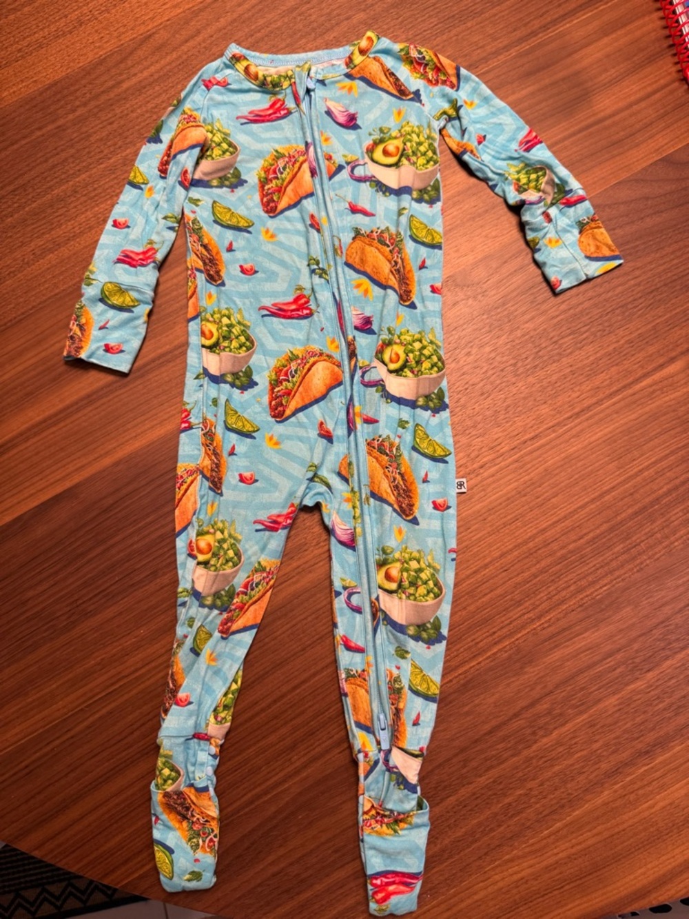Bums and Roses Bamboo Converible Taco Pajamas